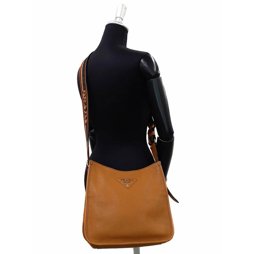 Prada Leather Shoulder Bag caramel brown - Picture 9 of 9